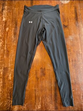 Under Armour ColdGear Compression Leggings Black Womens L Activewear Layering